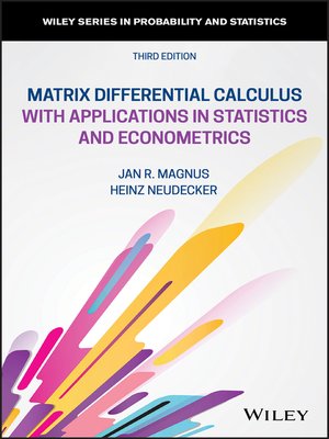 cover image of Matrix Differential Calculus with Applications in Statistics and Econometrics